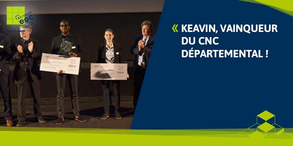 Keavin, vainqueur du CNC départemental !