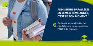 Lire la suite à propos de l’article Une admission parallèle à l’EGC Le Mans en 2e ou en 3e année : C’est le bon moment !