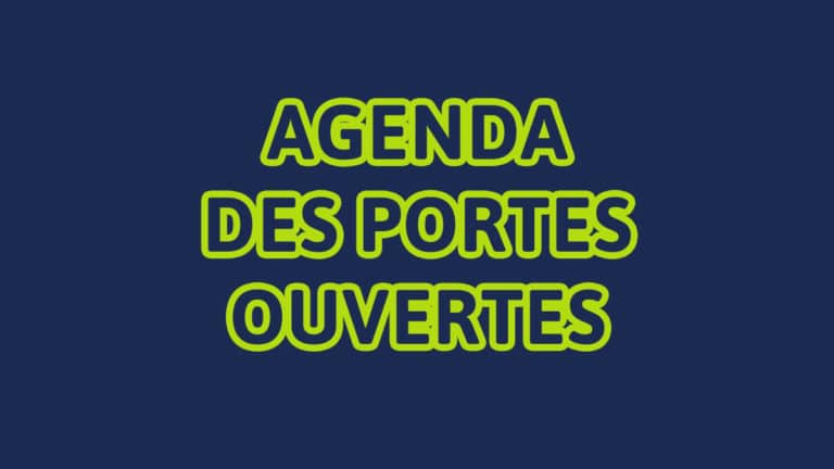 Agenda des Portes Ouvertes 2021-2022