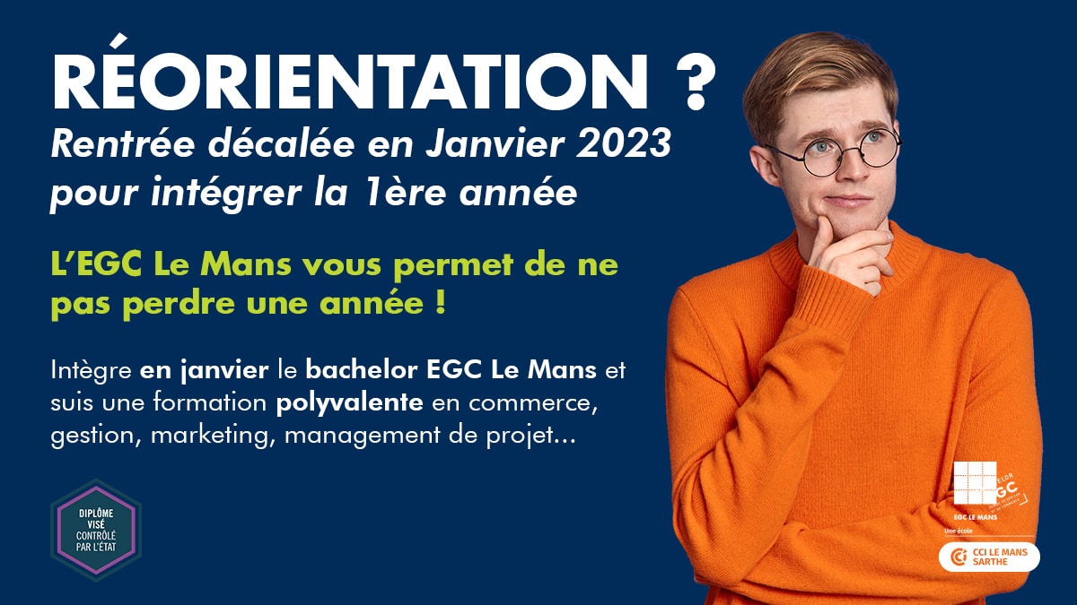 Lire la suite à propos de l’article Réorientation ? Rentrée décalée en Janvier 2023 pour intégrer la 1ère année